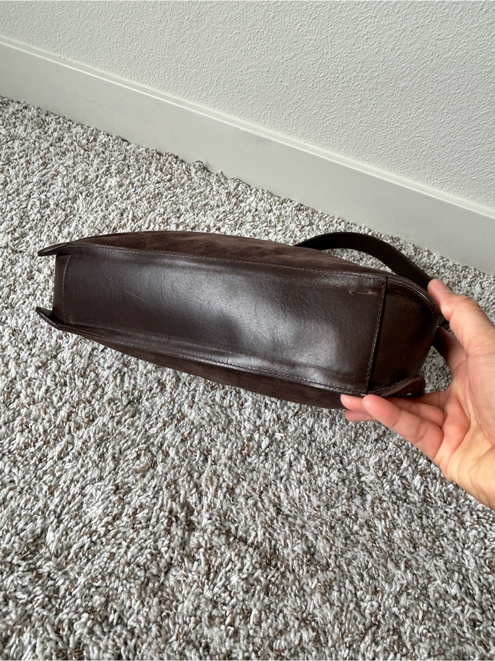 COACH 9476 Vintage brown soft Suede Leather bag - Picture 3 of 8